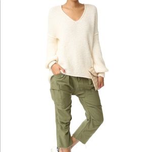 Free People All Mine Ivory Alpaca Blend Sweater